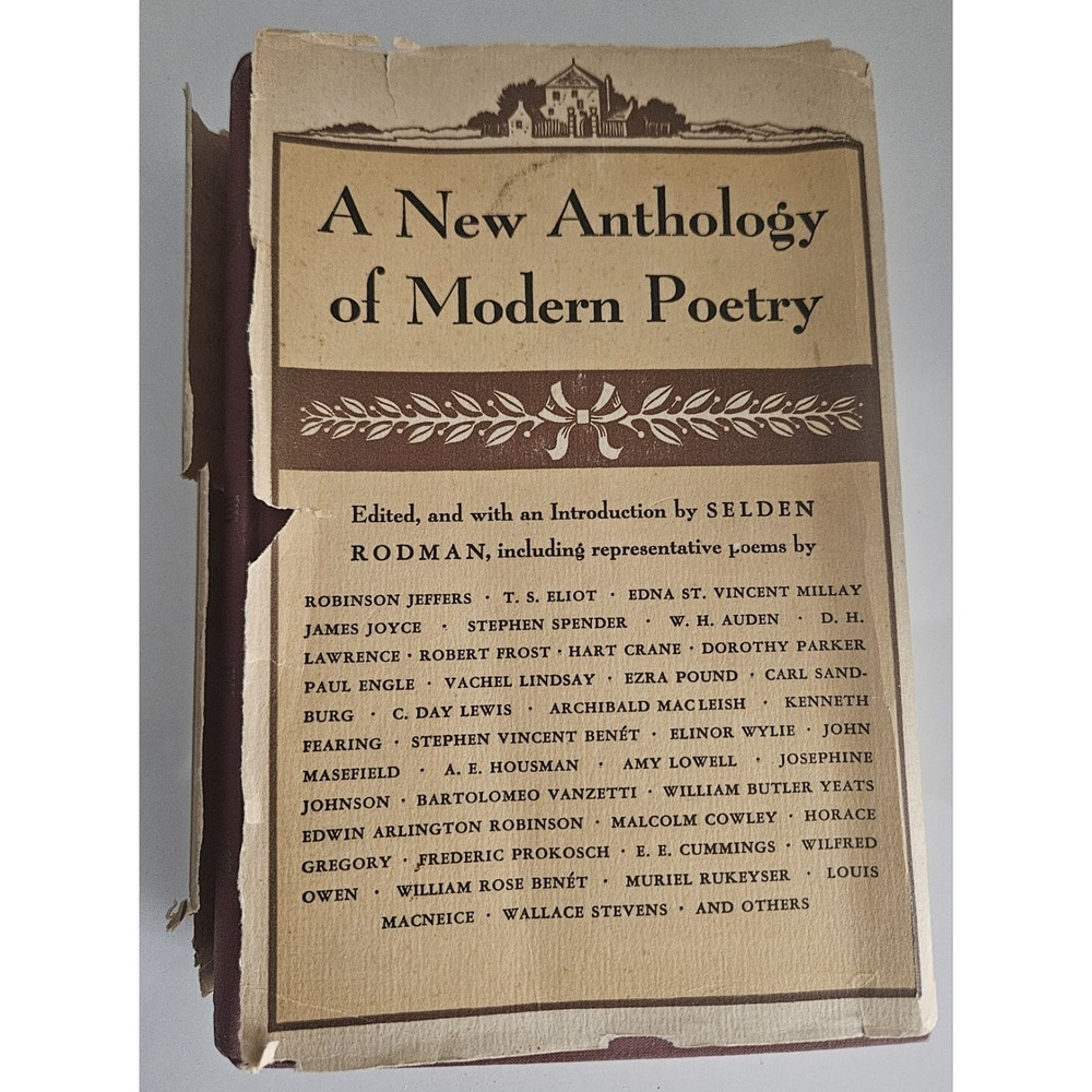 1938 A new Anthology of Modern Poetry Vintage Book